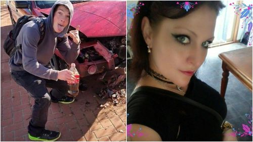 Kane Kell (left) and Angela Lea Smith (right) also allegedly fled the scene. (Facebook)