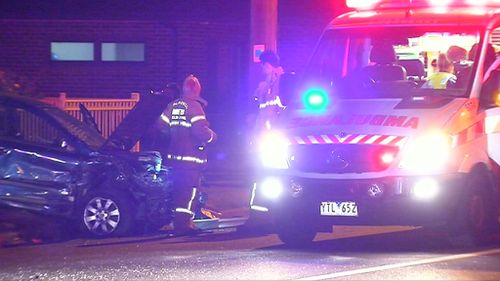 Two people are in hospital following the collision. (9NEWS)