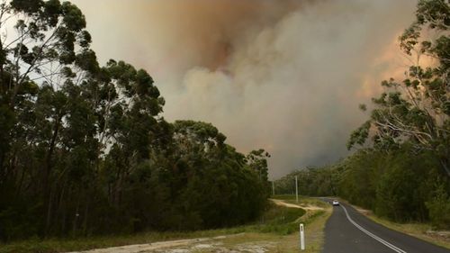 An emergency warning has been issued to residents in the Tathra area.