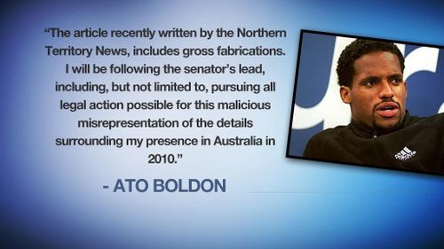 Ato Boldon's online statement.
