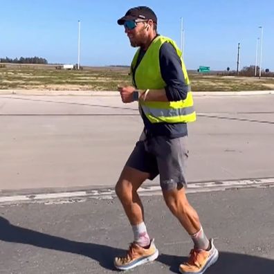 After 26,000 kms, a Brisbane ultramarathon runner is preparing to finish a mammoth run that has taken him to every corner of the globe. 