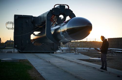The US-backed company plans to launch its black electron rocket at 10.30am (AEST) in New Zealand. Picture: AP