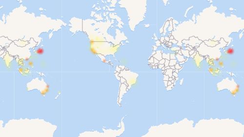 The outage is reportedly affecting a number of countries across the globe. (Down Detector)