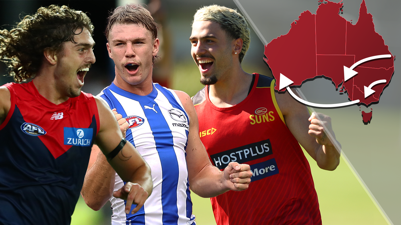 Luke Jackson, Jason Horne-Francis and Izak Rankine have all made interstate moves back home in the 2022 trade period.