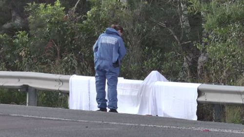The 41-year-old's body was found in bushland beside a road after an alleged hit-and-run. Picture: 9NEWS
