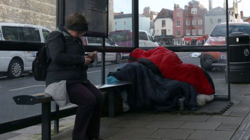 A council leader has called for homeless people to be removed from the area around Windsor Castle. (AAP)