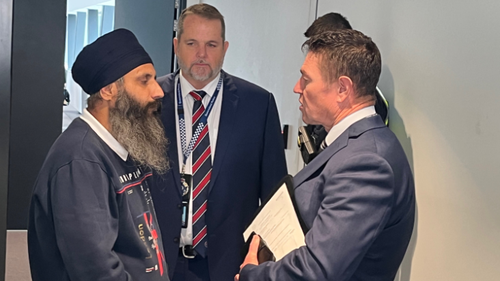 Rajwinder Singh arrives in Australia to face murder charges.