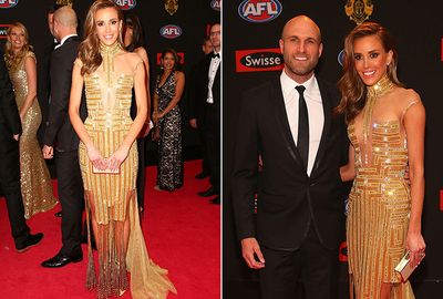 Rebecca Judd once again dazzled on the arm of her husband, Chris. (AAP)