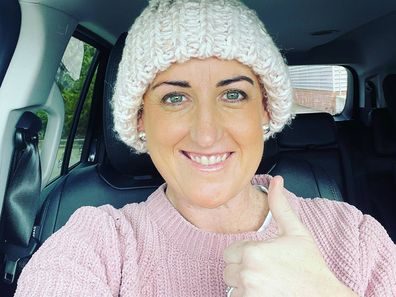 Naomi Richards lost her hair and covered up with beanies during cancer treatment.