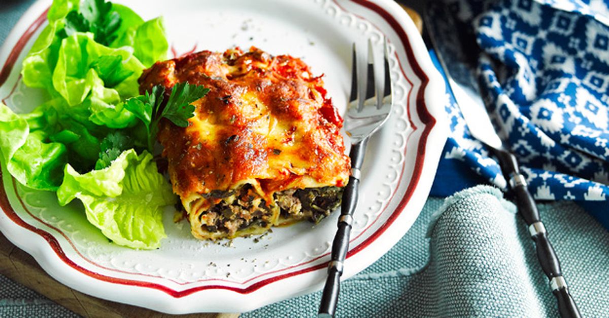 Lamb and silver beet cannelloni - 9Kitchen