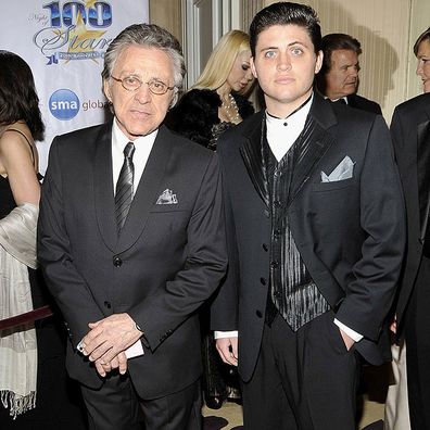 BEVERLY HILLS, CA - MARCH 07:  (L-R) Actor/Singer Frankie Valli and Francesco Valli attend the 20th Annual Night of 100 Stars Oscar Gala in the Crystal Ballroom at the Beverly Hills Hotel on March 7, 2010 in Beverly Hills, California.  (Photo by John M. Heller/Getty Images)