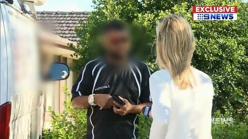 The man denied wrongdoing when approached by 9NEWS.