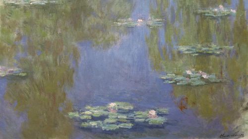 Waterlilies by Claude Monet. (AAP Image/National Gallery of Victoria)