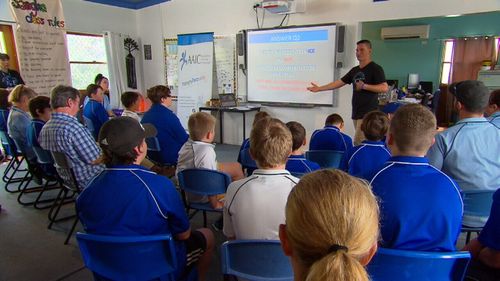 The campaign is focused on educating children about the dangers of the drug ice. (9NEWS)