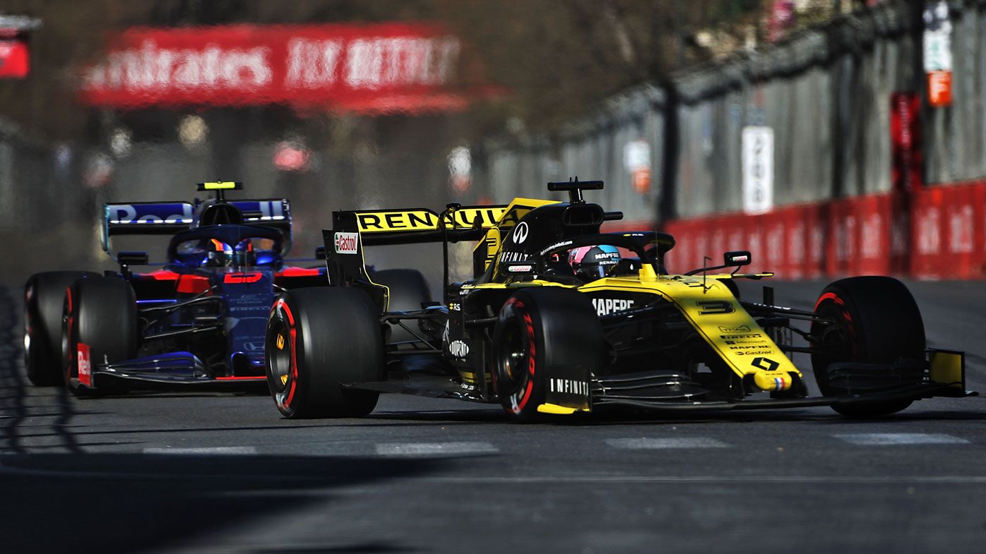 Daniel Ricciardo cops penalty after reversing into Daniil Kvyat at Azerbaijan GP