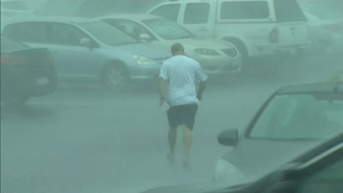 It was the second damaging round of storms in as many days for the region, with a fast-moving, gusty storm cell surging up the coast around 5pm yesterday.