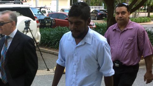 Jake Roper arrives at a hearing of the Royal Commission into the Protection and Detention of Children in the Northern Territory at the Supreme Court in Darwin last year. (AAP)