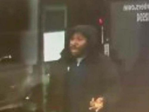 This image of Anthony Williams, obtained by the BBC, was taken in a barber's shop in Peterborough the evening before the alleged train attack.