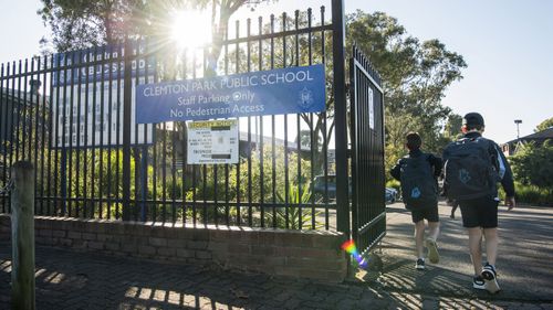 NSW Premier Gladys Berejiklian is 'confident' students will return to school before the end of the year. Pictured is Clemton Park Public School in south Sydney.