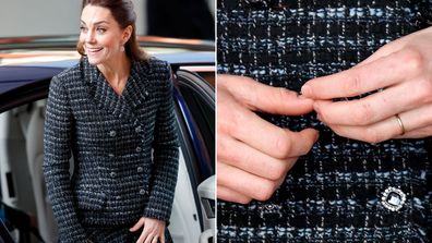 Kate Middleton Duchess of Cambridge no engagement ring hospital visit