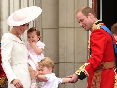 Trooping the Colour: Prince George gives a wave