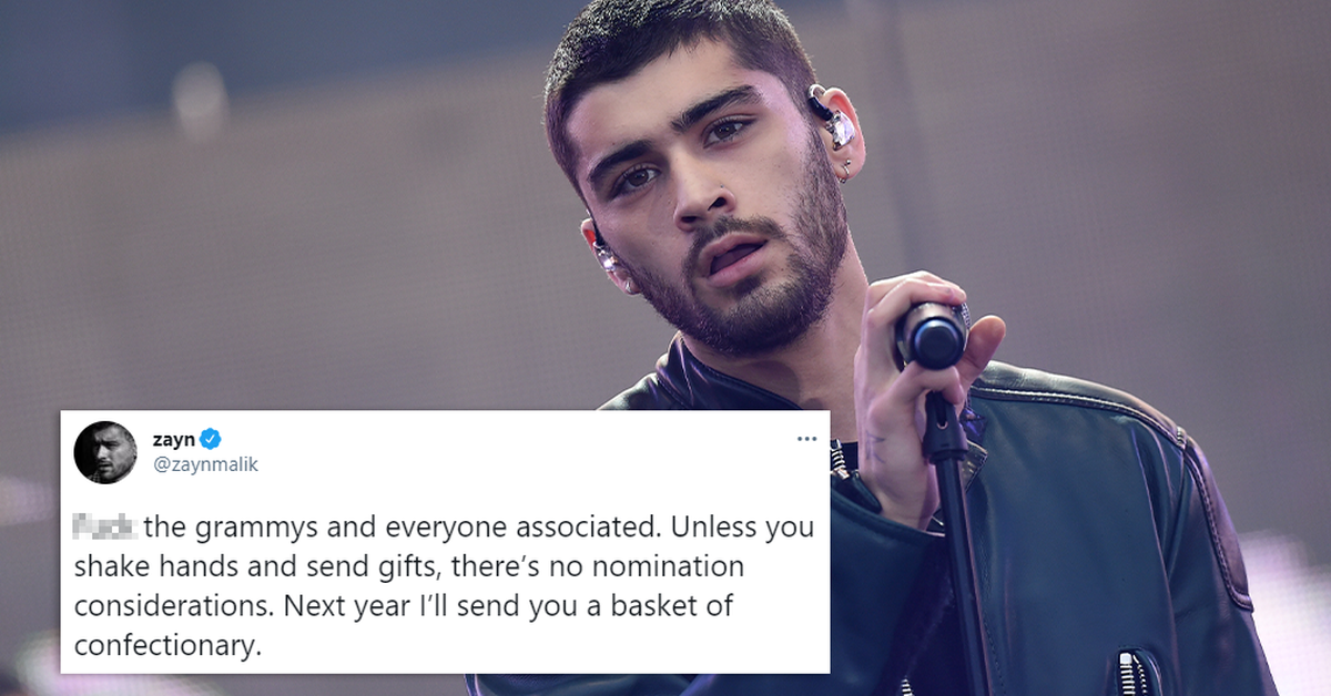 Zayn Malik claims Grammy Awards are rigged, sends scathing tweet 'Fk