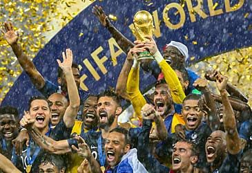 How many times have reigning champions France won the FIFA World Cup?