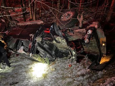 Courtesy: New Hampshire State Police, truck crash