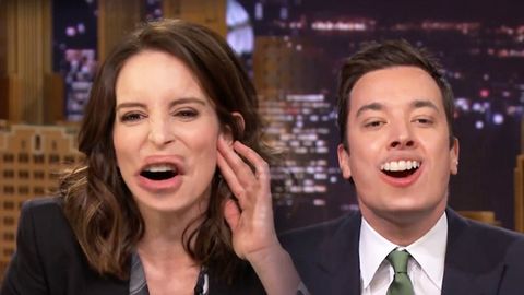 Tina Fey and Jimmy Fallon swap lips... and it's the freakiest thing you've ever seen!