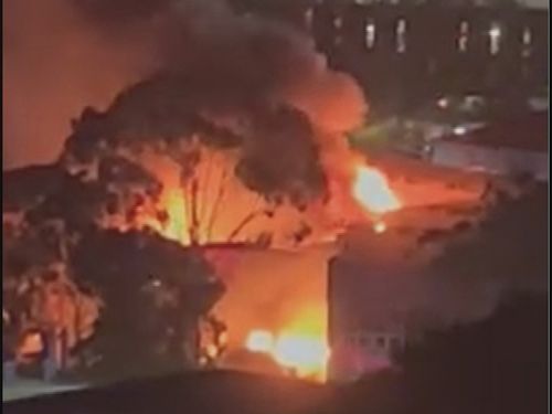 Fire crews are fighting a "significant" and "fierce" fire at a warehouse in Sydney's north.The warehouse is on Old Pittwater Rd in Brookvale, just north of Manly, which is used by multiple occupants.