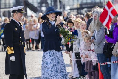 HELSINGOR, DENMARK - MAY 7: King Frederik X of Denmark and Queen Mary of Denmark arrive for the UN Chief Executives Board Dinner at Kronborg Castle on May 7, 2025 in Helsingor, Denmark. (Photo by Martin Sylvest Andersen/Getty Images)