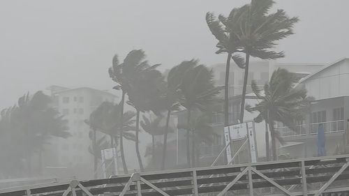 Parts of northern Queensland were smashed by rain and winds of over 100km/h.