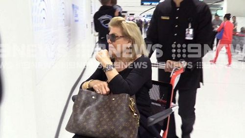 Roslyn Packer jetted out of Sydney on Thursday. (9NEWS)