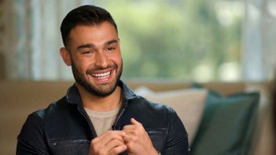 Sam Asghari in Good Morning America interview for his new movie 'Hot Seat' with Mel Gibson
