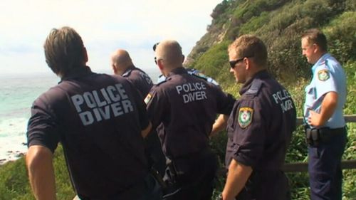 Police say the man jumped into the water at Boomerang Beach, near Forster.