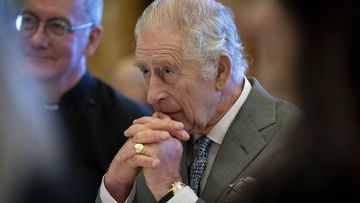 Britain&#x27;s King Charles III hosts a gathering of young UK community and faith leaders to discuss the challenges their communities face, at Buckingham Palace, in London, Dec. 13, 2023. 