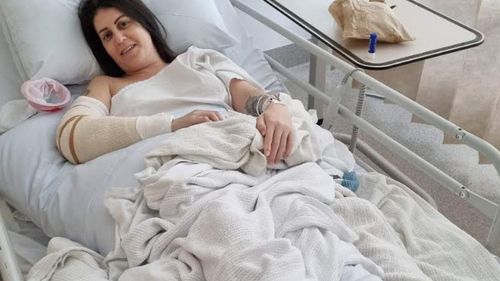 A pregnant single mum-to-be has called for action over ebikes after being badly hurt in a hit and run in Sydney CBD.Sarah Briscoe-Hough, 35, from Neutral Bay was heading to catch a bus after watching some of the Mardi Gras parade in Sydney in February.