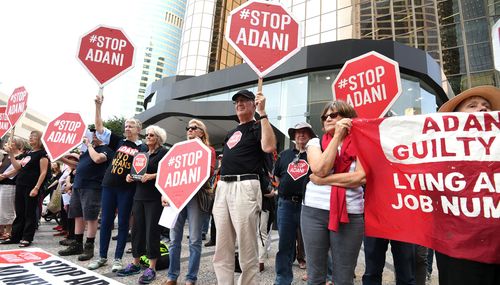 The Adani mine has been the subject of huge protests across Australia