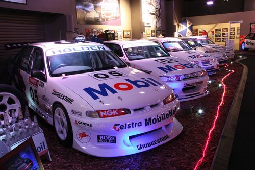 Even Brock's late-model Commodore race cars will be on sale. Picture: Supplied