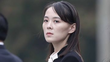 Kim Yo Jong, sister of North Korea&#x27;s leader Kim Jong Un, attends wreath laying ceremony at Ho Chi Minh Mausoleum in Hanoi, March 2, 2019. 