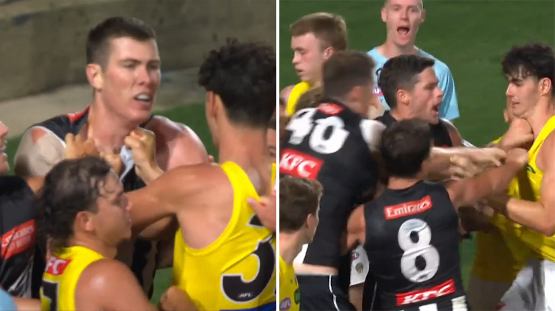 Goal kicked after full-time amid 'chaos' as Mason Cox ignites scuffle in 'unbelievable' scene