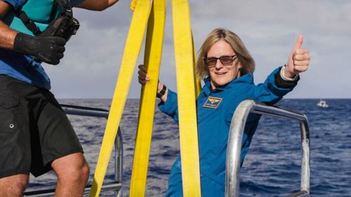 NASA Kathy Sullivan astronaut Mariana Trench deep dive exploration 200610