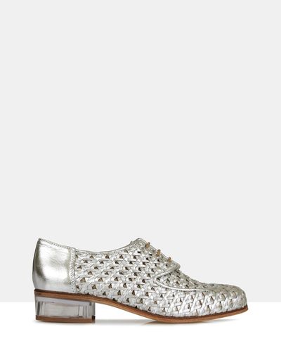 Beau Coops woven leather lace-up, $449 at <a href="http://www.theiconic.com.au/edie-woven-leather-lace-up-441160.html" target="_blank">The Iconic<br>
</a>