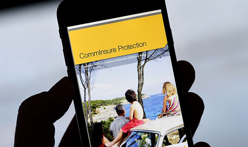 Commonwealth Bank's CommInsure product advertising, (AAP)