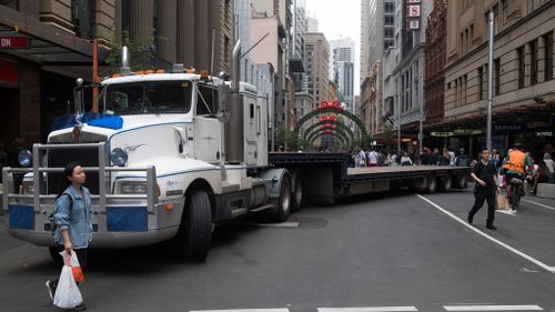 Another truck on George Street. (Image: AAP)