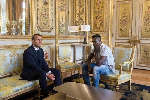 Mr Gassama was thanked personally by the French President. Picture: PA