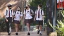 Students of Cammeryagal High School in Crows Nest Sydney return to classes.