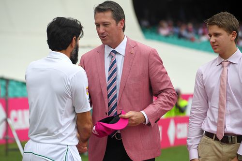 Glenn McGrath on Jane McGrath Day last year. (AAP)