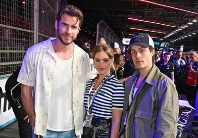 Liam Hemsworth, Alicia Agneson and Herman Tommeraas 