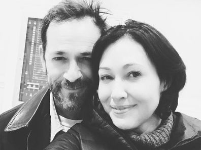 Luke Perry and Shannen Doherty